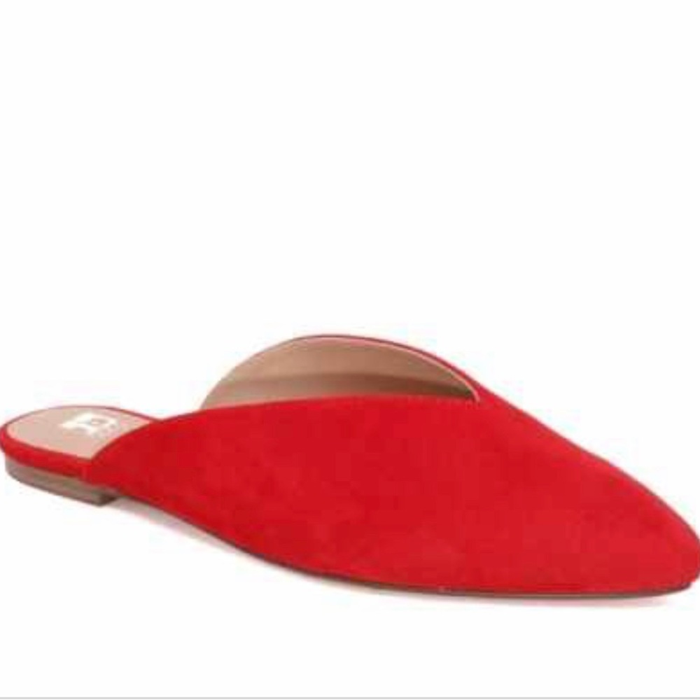 Joe’s Serafina Red Suede Mules